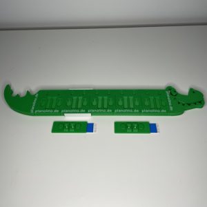 Schiebe - Routineplaner für Kinder im Krokodil Design mit Schiebe-Element von Piktogramm zu Piktogramm – visueller Tagesplan Kinder zur Förderung von Selbstständigkeit und festen Routinen